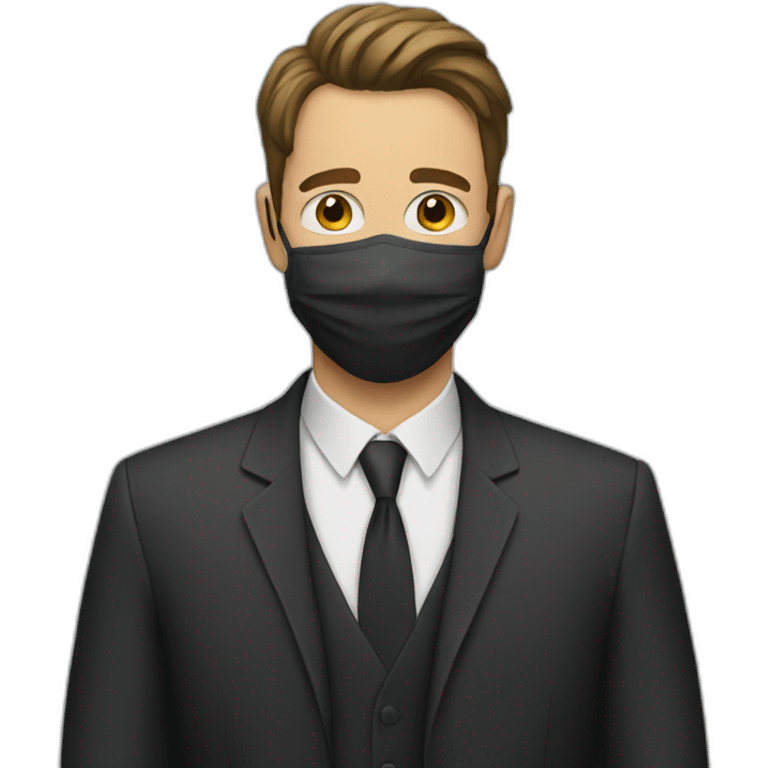 A man wearing a mask emoji