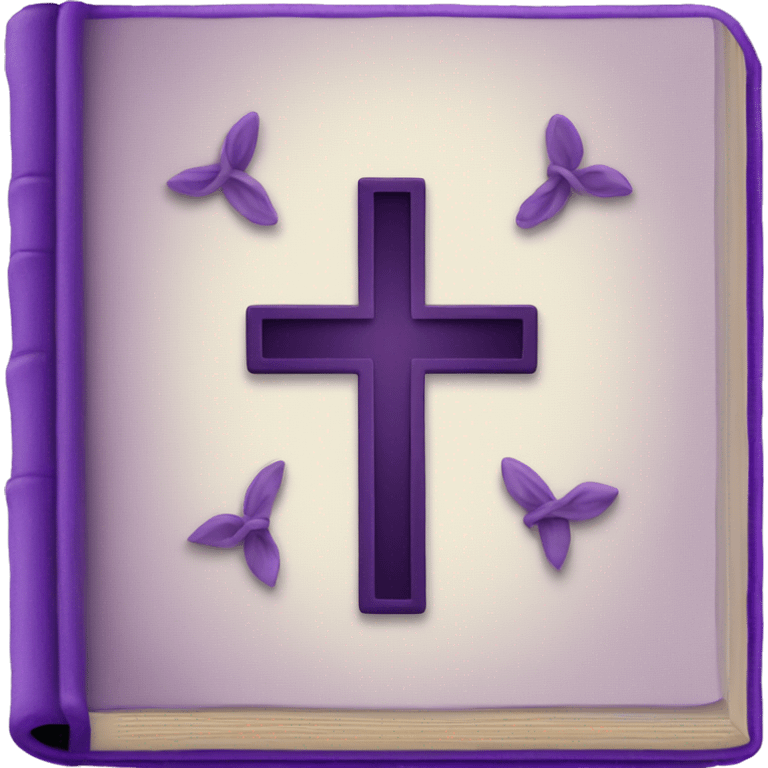 Purple bible emoji