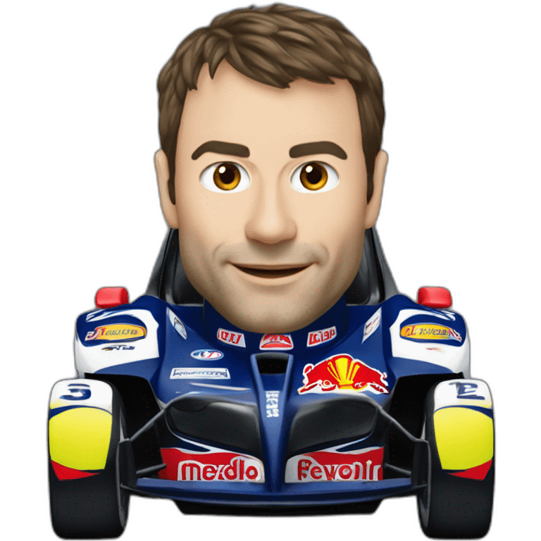 sebastien loeb avec un volant emoji