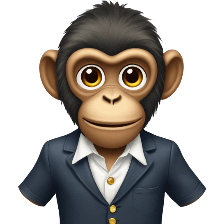 preppy monkey emoji