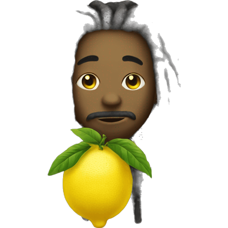 lemon with dreads emoji