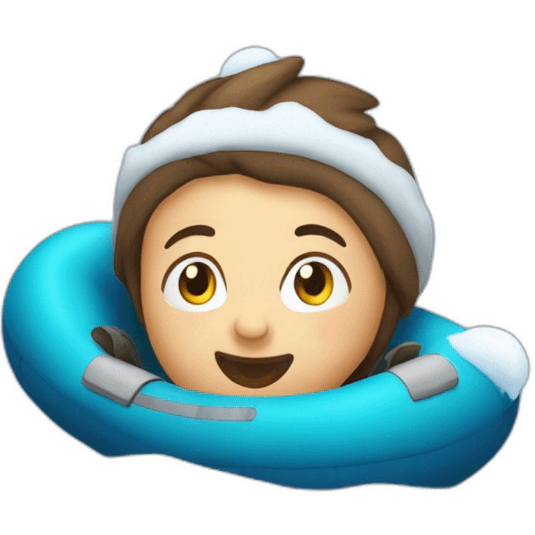 Snow tubing emoji