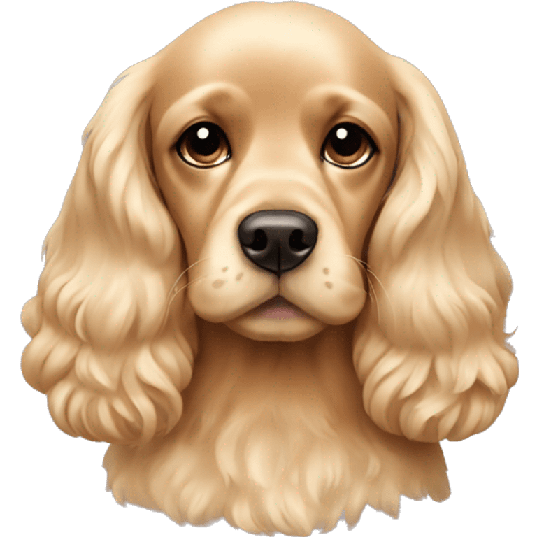 blonde cocker spaniel cute emoji