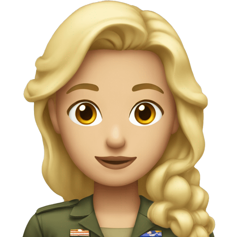 Blonde marine girl emoji