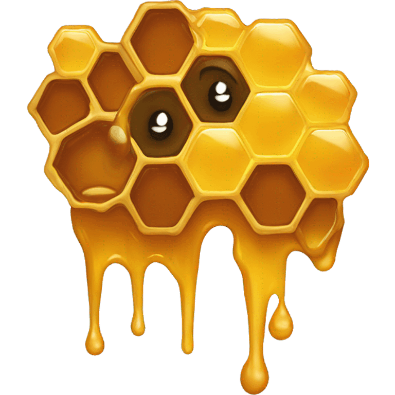 Honeycomb dripping with honey  emoji