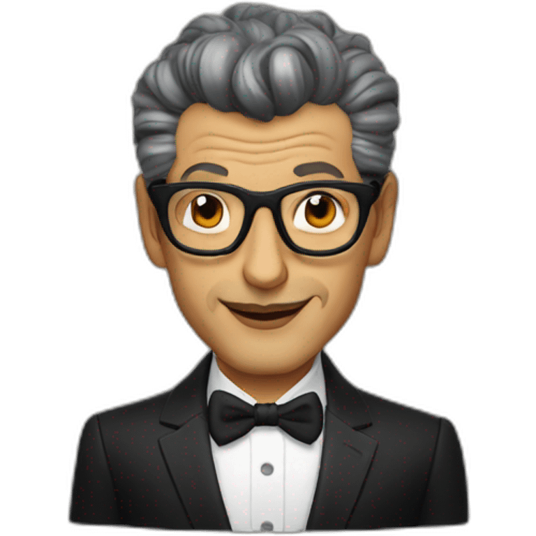 Jeff goldblum black hair emoji