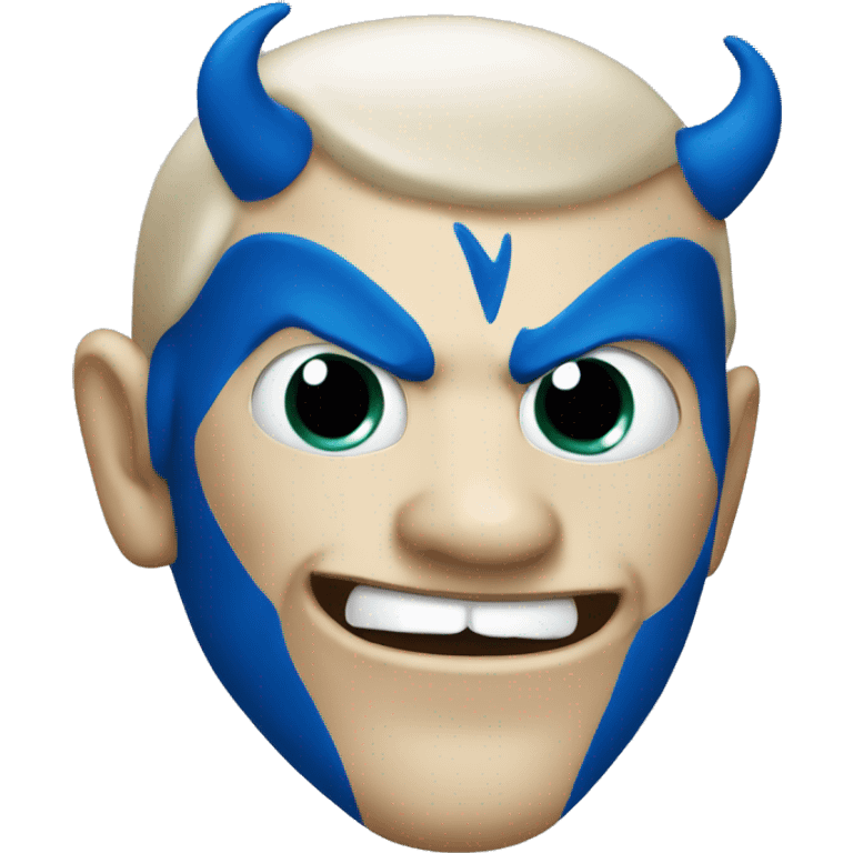 Blue Devil face  emoji