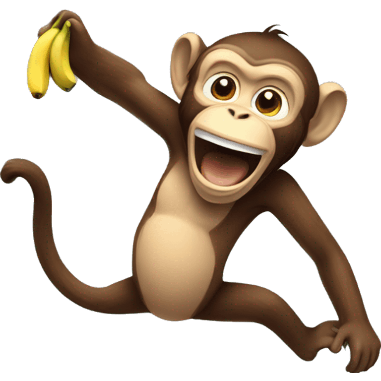 Monkey Throwing Banana emoji