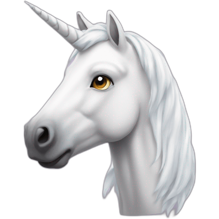 White unicorn emoji