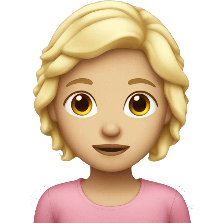 Sleep blond girl  emoji