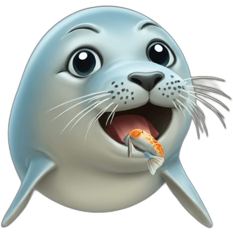 seal-eats-fish emoji