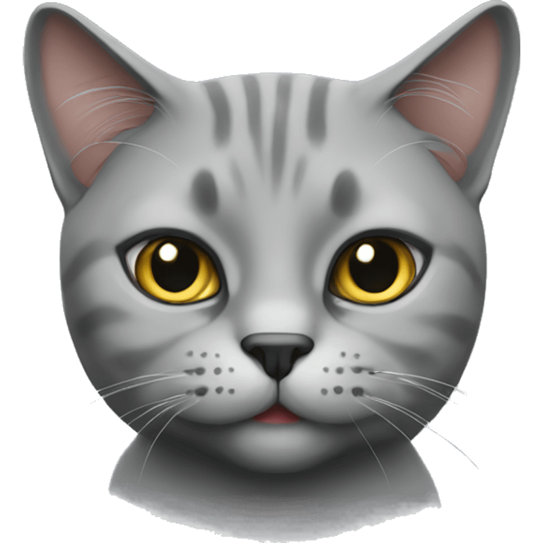 British cat grey emoji