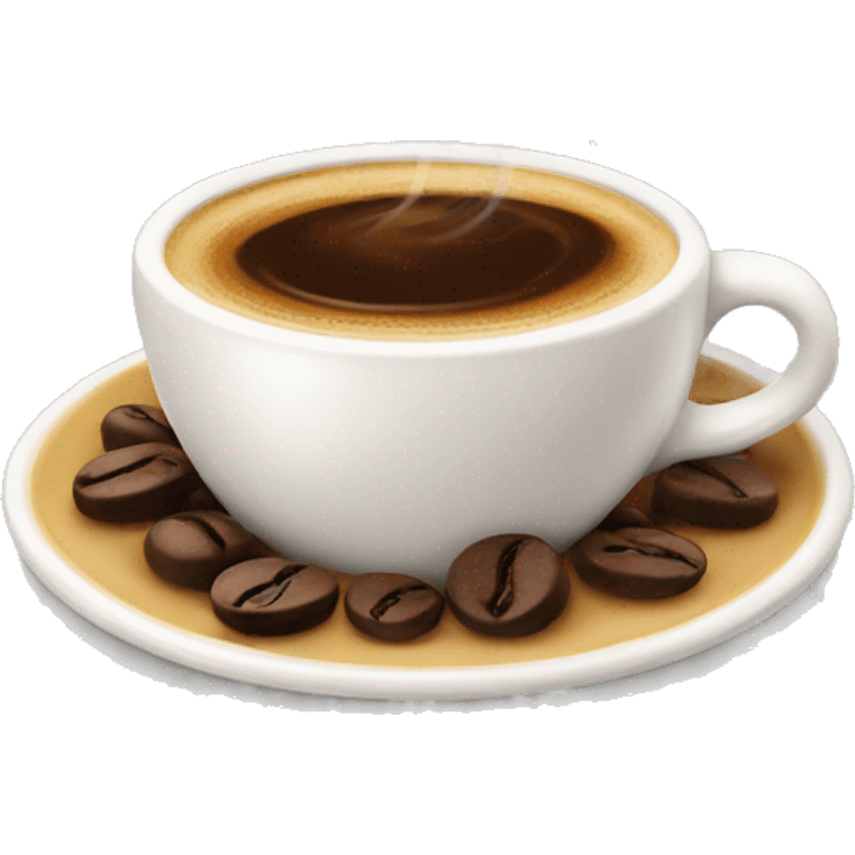 Espresso: a strong and rich coffee with a velvety crema emoji