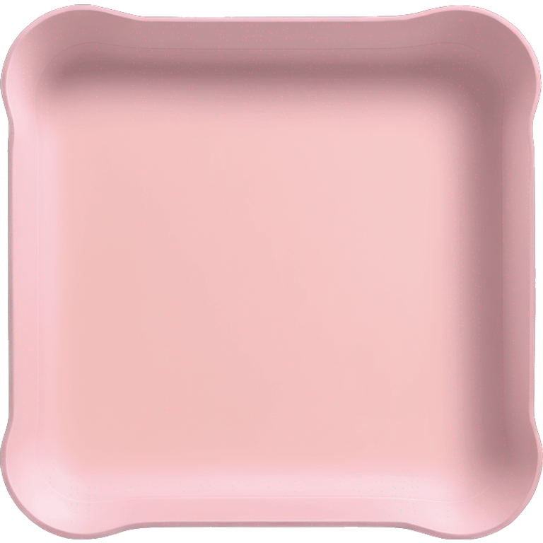 Light pink serving tray emoji