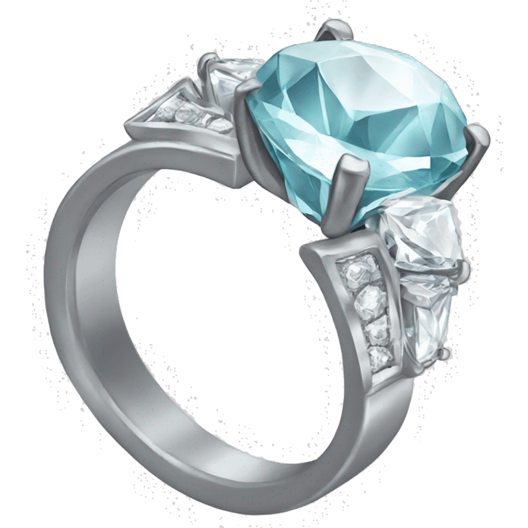 Diamond ring christmas emoji