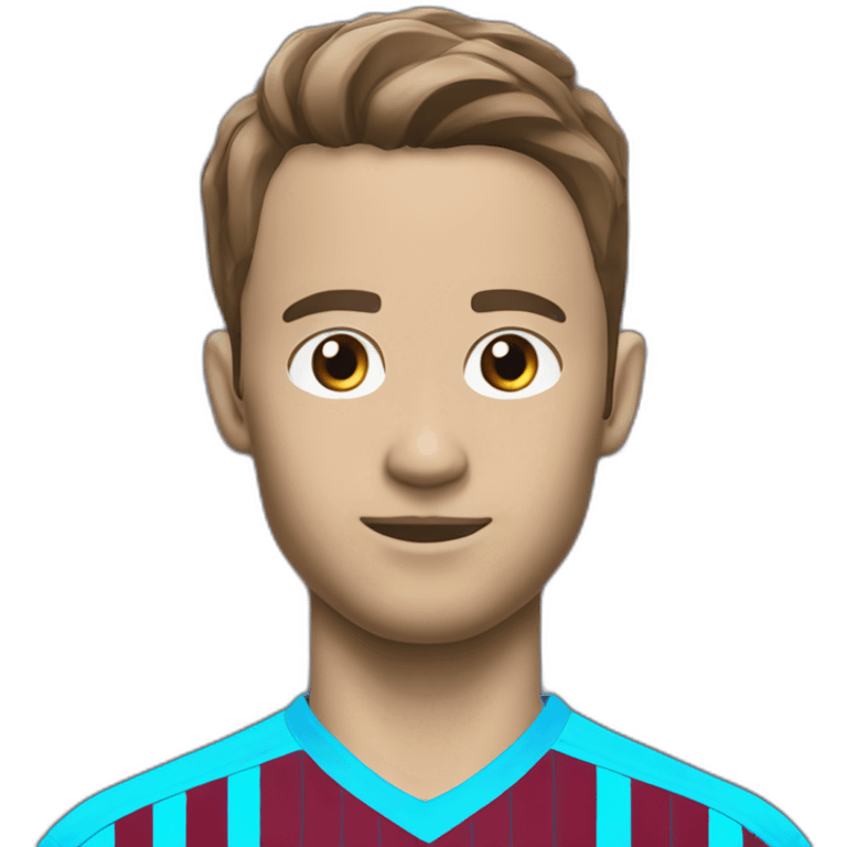 Burgundy blue striped Trabzonspor jersey emoji