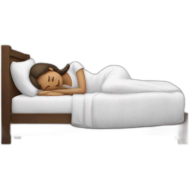 sleeping female at the bed emoji