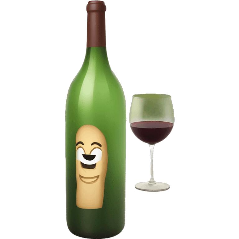 Xxl wine bottle emoji