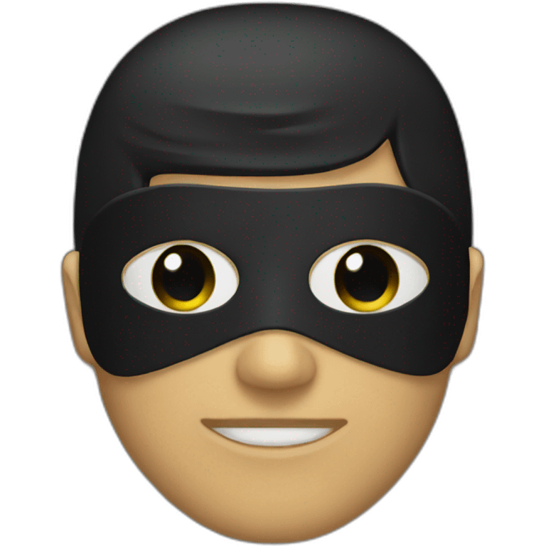 black mask emoji