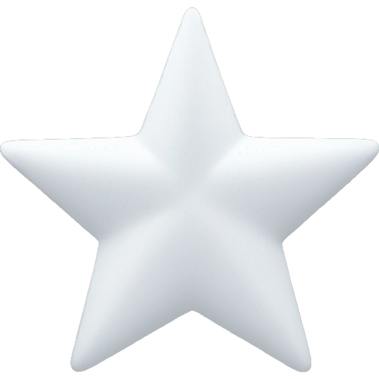 A pastel white star emoji