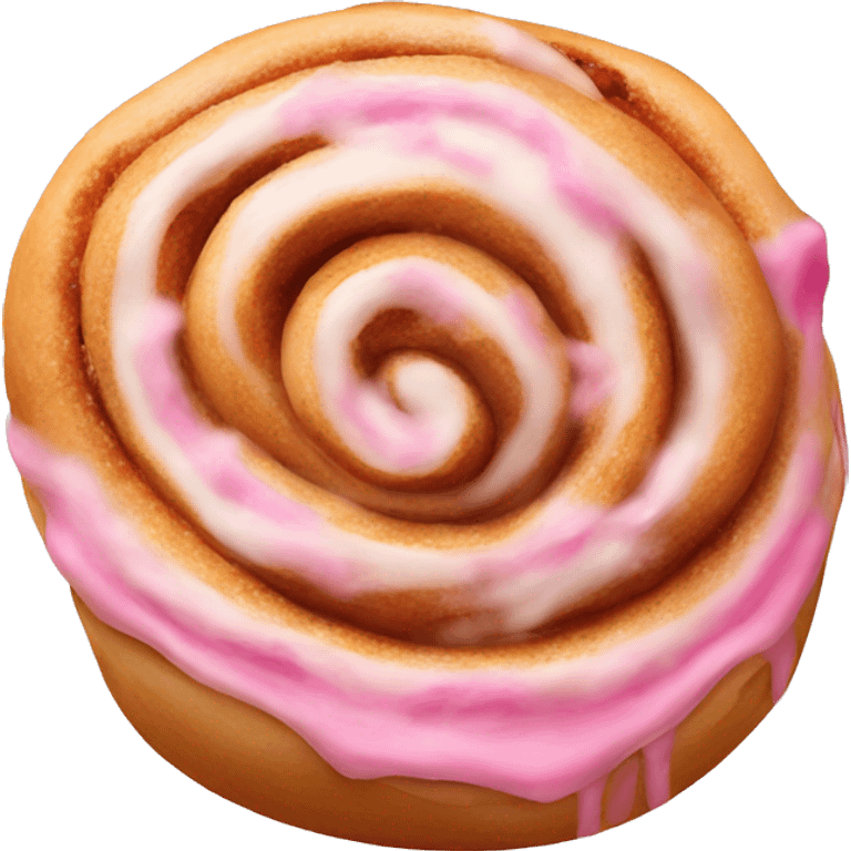 Pink cinnamon roll emoji