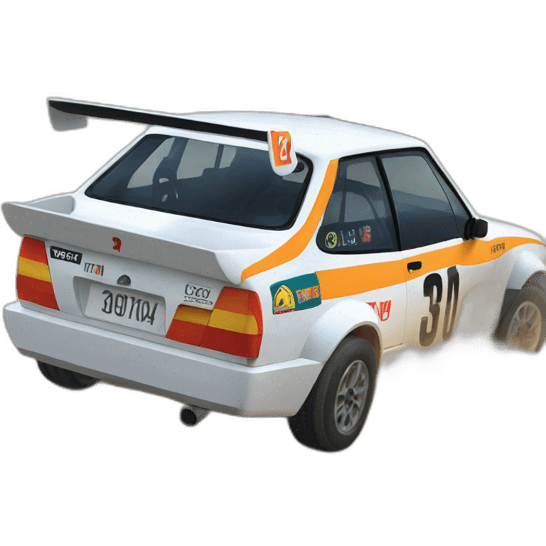 Rally car emoji