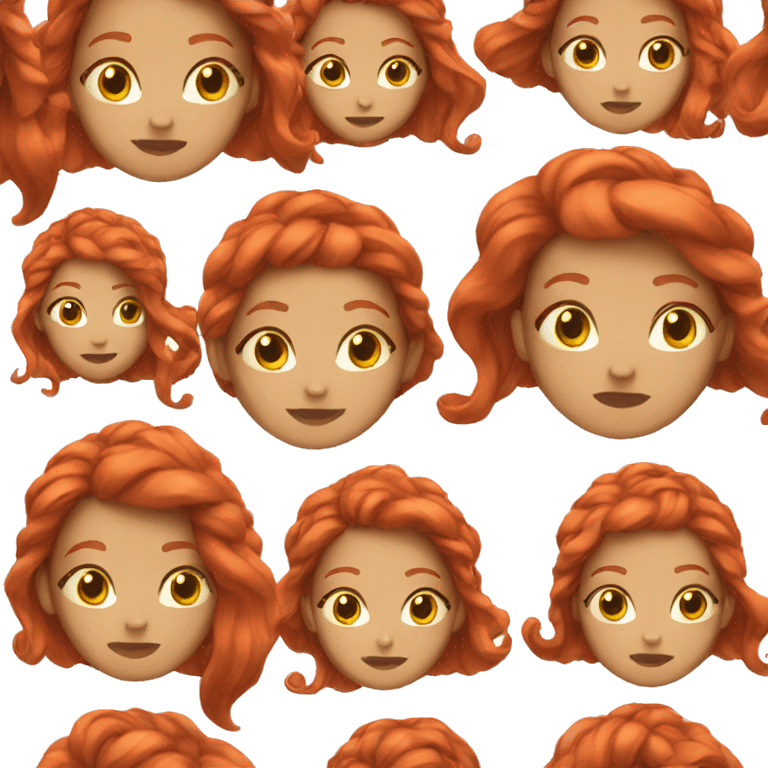 woman red hair emoji