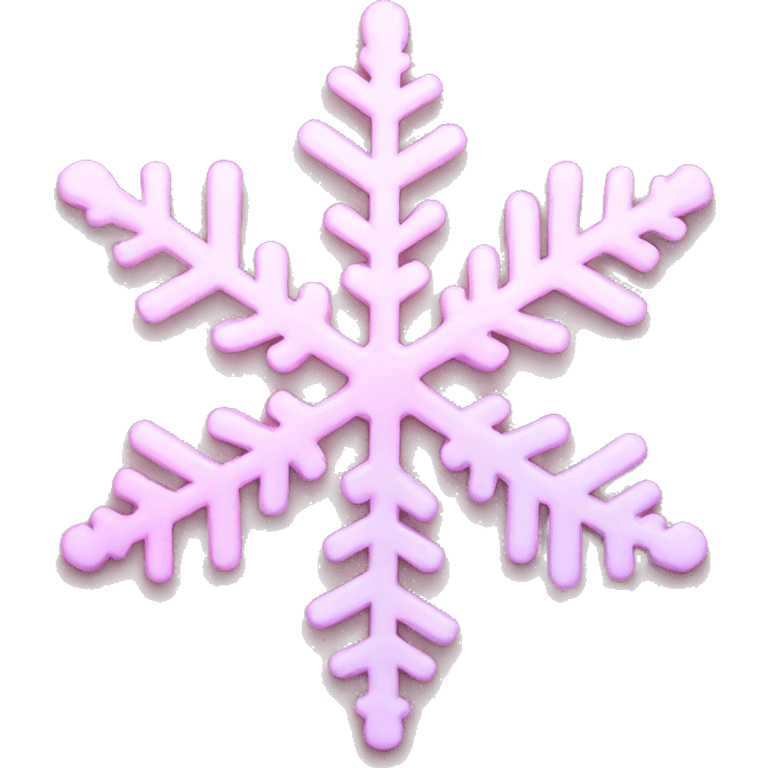 pastel pink snowflake  emoji