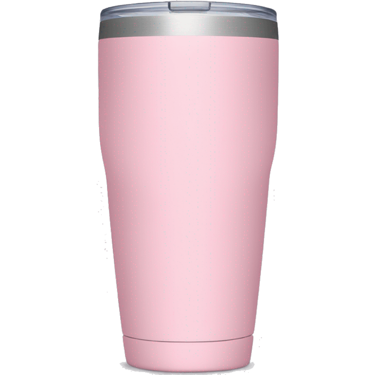 Light pink tumbler without face emoji