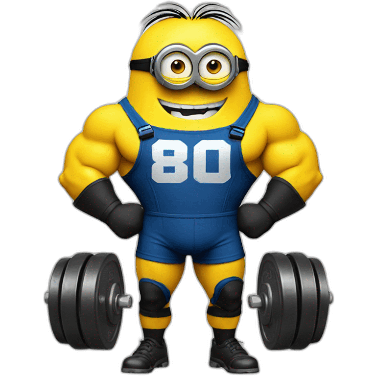 minion bodybuilder jock with the inscription "СВО" emoji