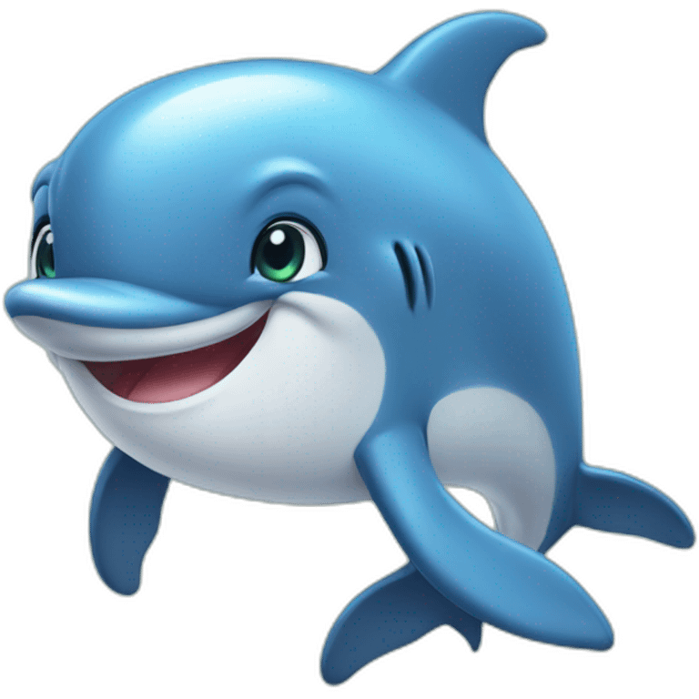 a cute dolphin emoji