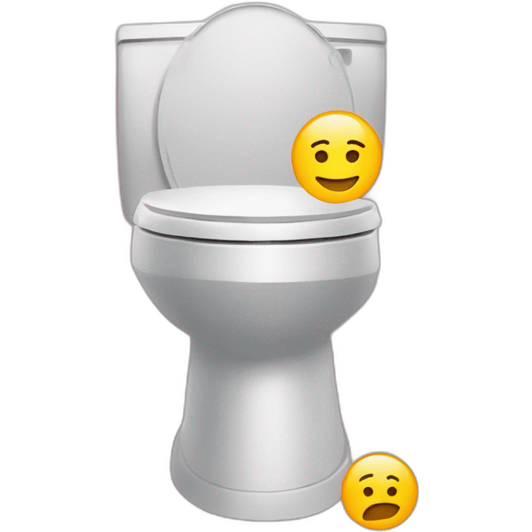 Macron aux toilettes emoji