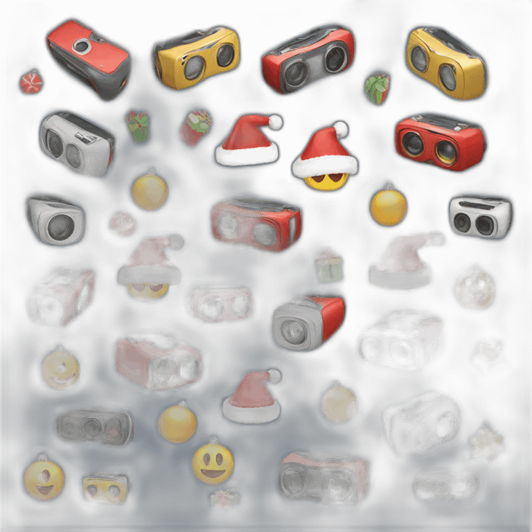 vr stereo camera christmas emoji