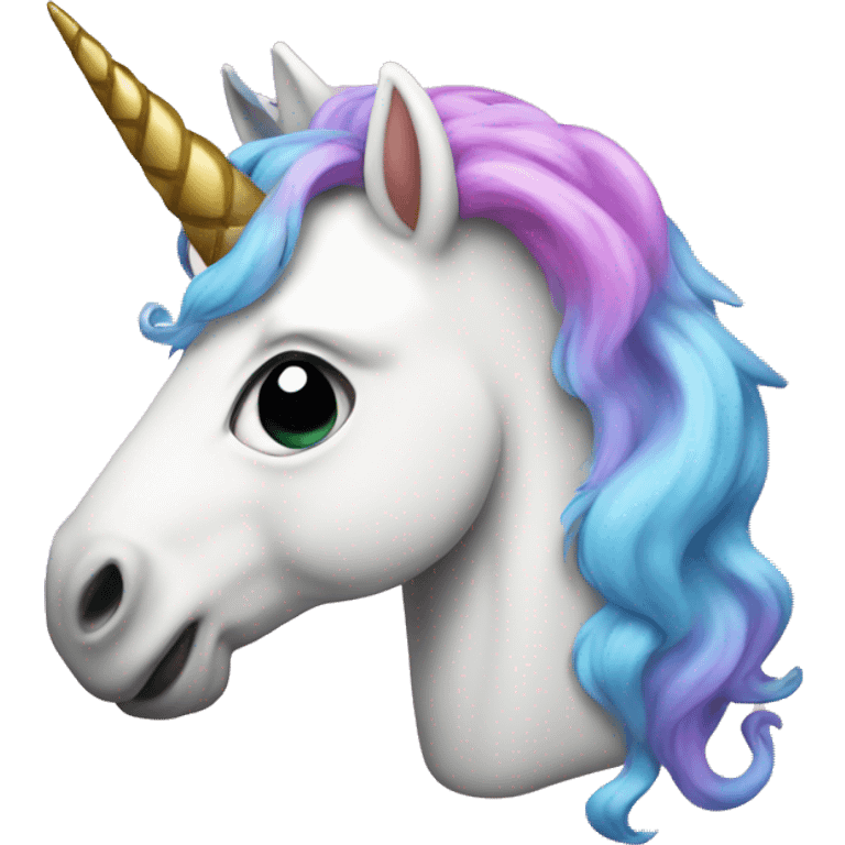 unicorn with poop emoji