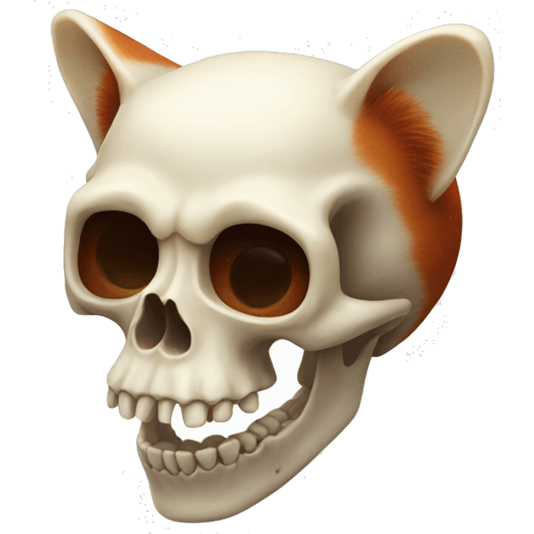 red panda skeleton skull bones emoji