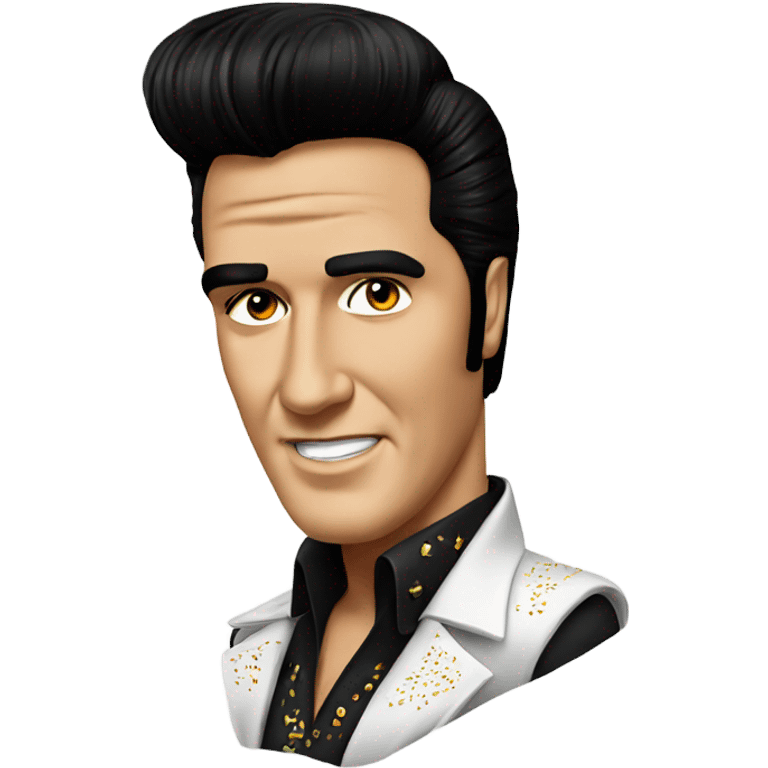 Elvis portrait  emoji