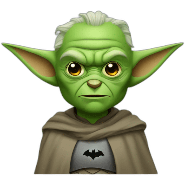 Batman yoda emoji