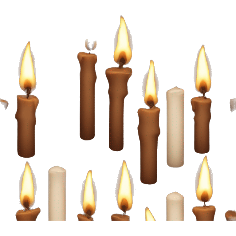 brown candle emoji