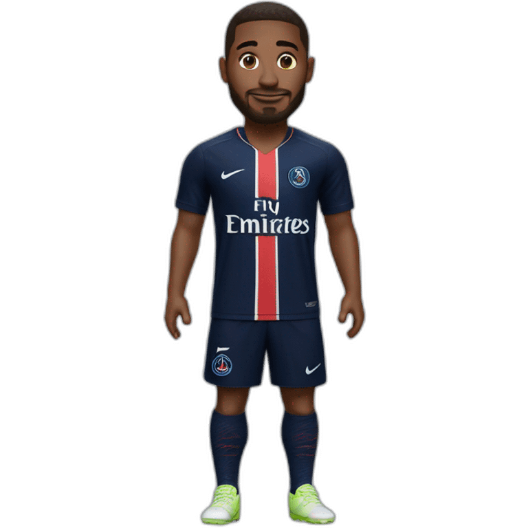 me with Paris saint germain jersey emoji