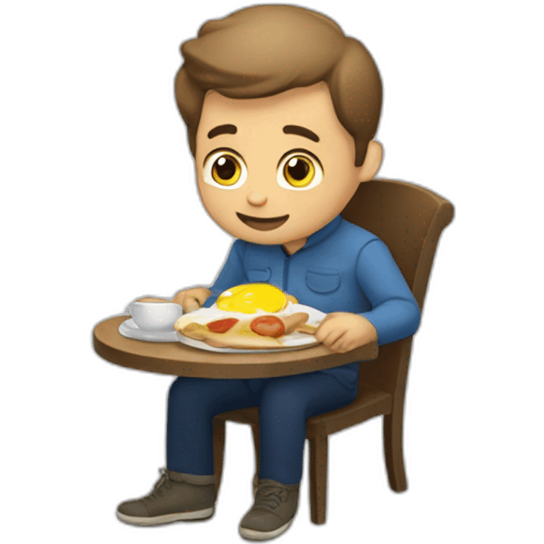 walter junior eating breakfast emoji