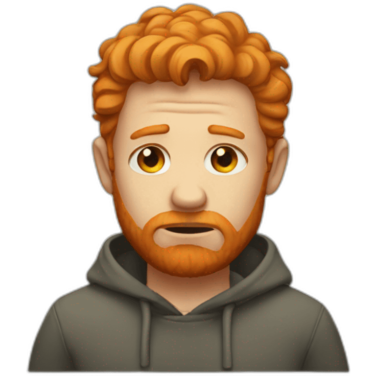 sad ginger emoji