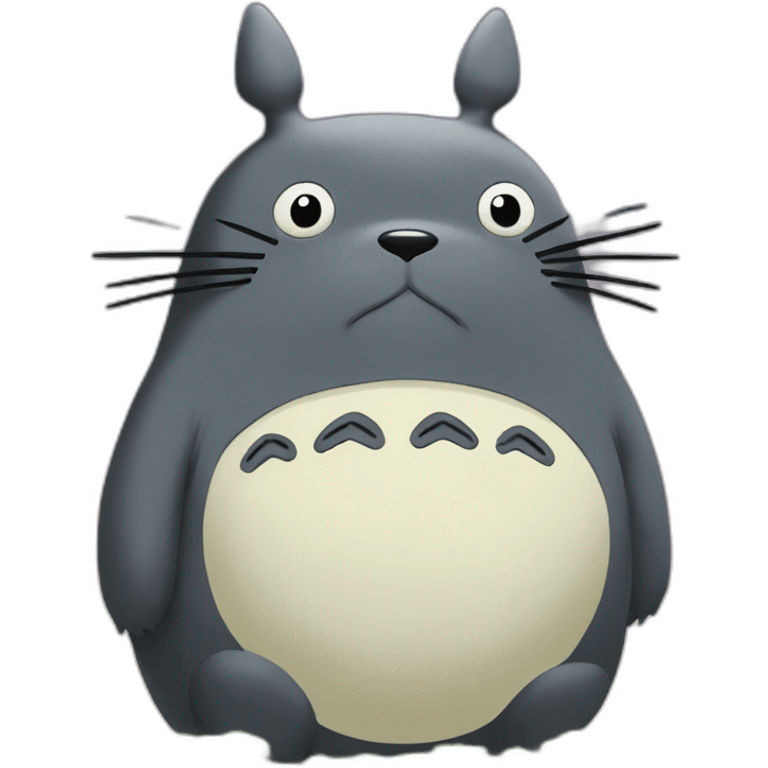 Totoro kissing trump emoji