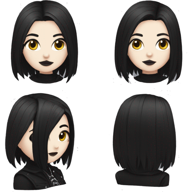 Goth gf emoji