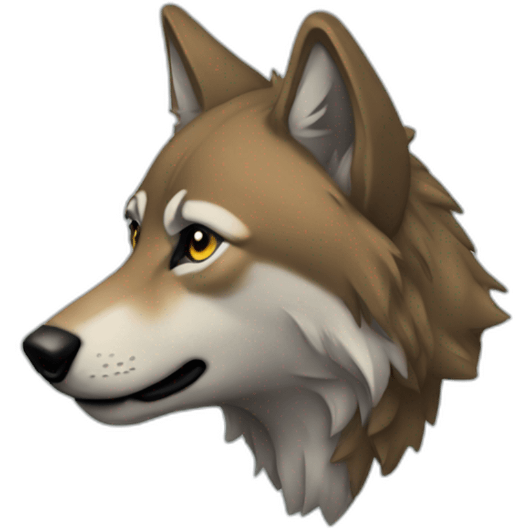 raised wolf pawns emoji