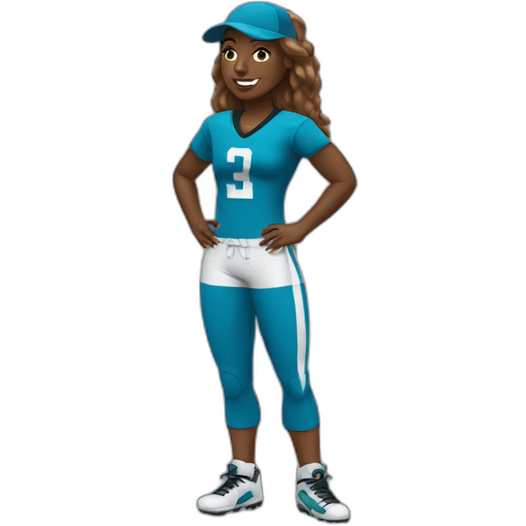 Playa football woman emoji