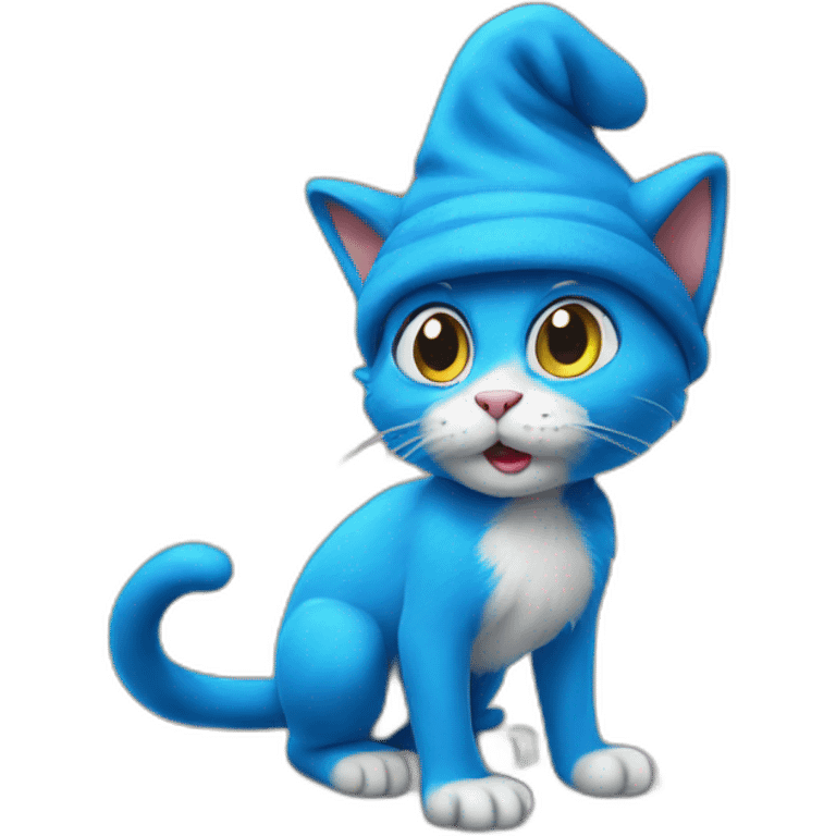 Smurf cat emoji