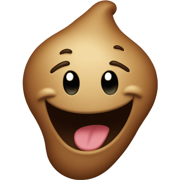 Laughing poop emoji