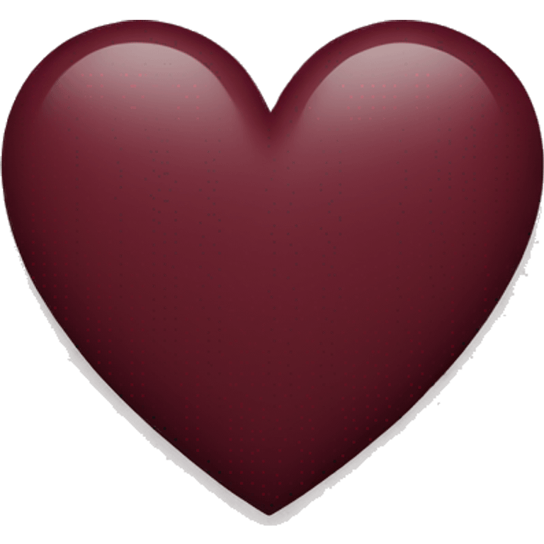 Heart in maroon color emoji