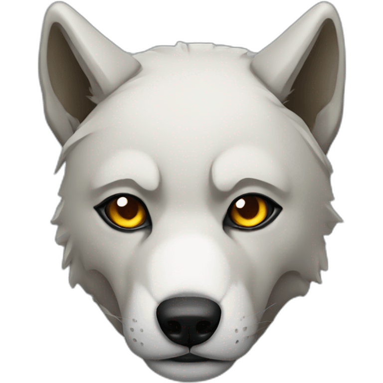 bandaged head wolf emoji