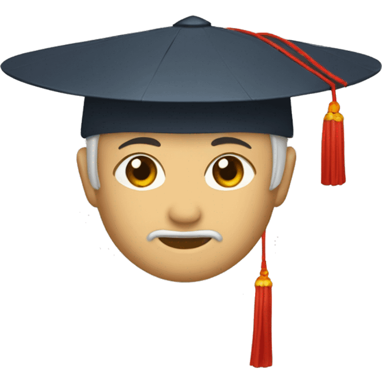 Confucian school hat emoji